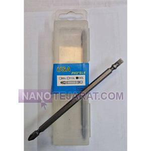 نوک پیچ گوشتی یک طرف دو سو 5 سانتی SL5 و SL6 برند USA  نوک پیچ گوشتی یک طرف دو سو 5 سانتی SL5 و SL6 برند USA